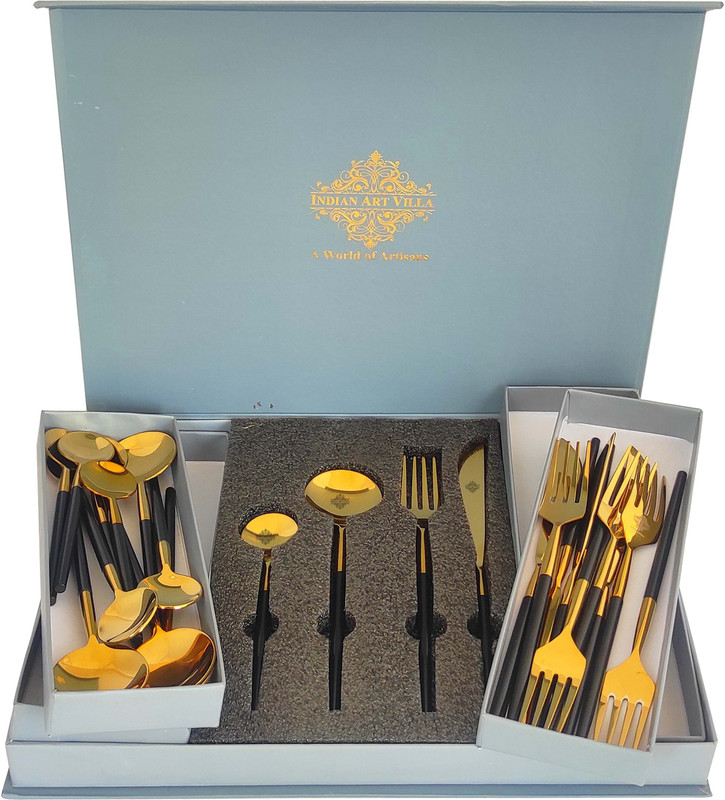 Manja Art Stainless Steel Cutlery Set(Pack of 12)