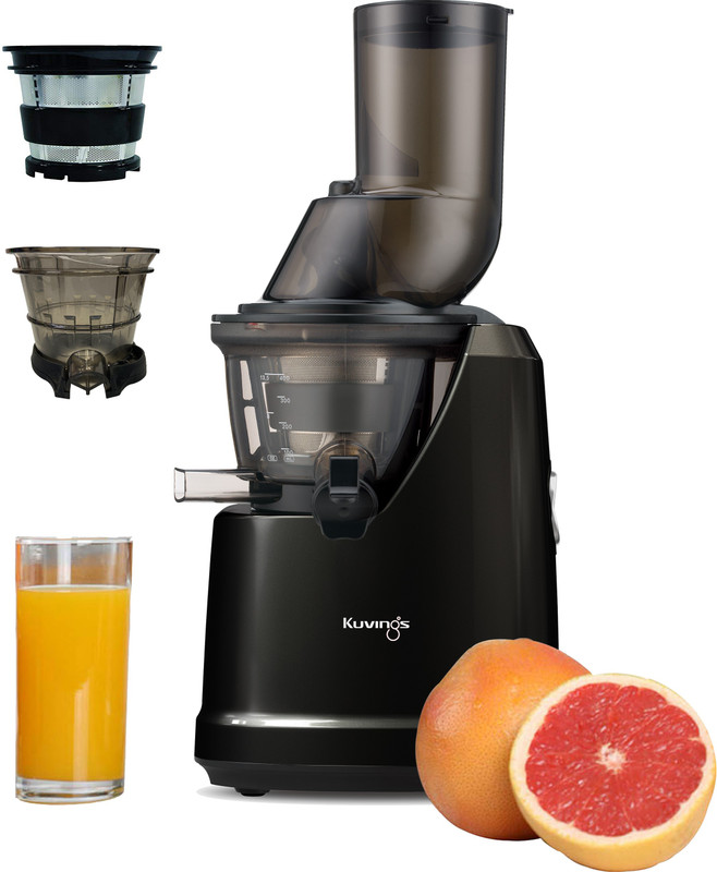 Kuvings by Kuvings B1700 Professional Cold Press Juicer 240 W Juicer(Phantom Black with Smoothie & Sorbet attachments. | 3 Jars | Phantom Black)