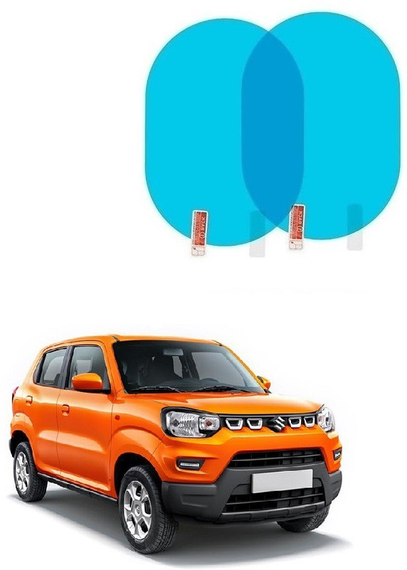 SPREADX Anti Glare-Fog Rainproof Car mirror Protective Film 2pc for MarutiSuzukiS-Presso Car Mirror Rain Blocker(White)