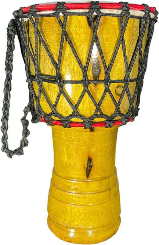 AMROHA ENTERPRISES 6 inc? yellow djembe Djembe(18 cm)