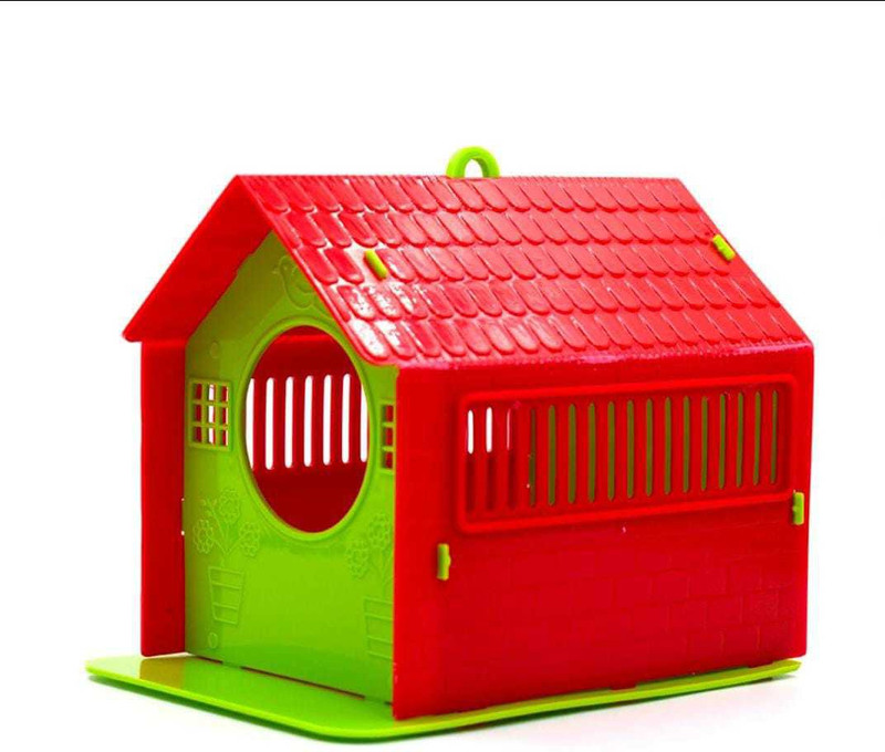infinity overseas Bird House for Balcony and Garden Hanging Yellow & Green Plastic Bird House(Wall Mounting)