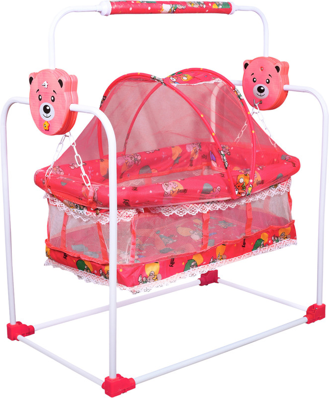 FLIPZON New Born Baby Cradle(Red)