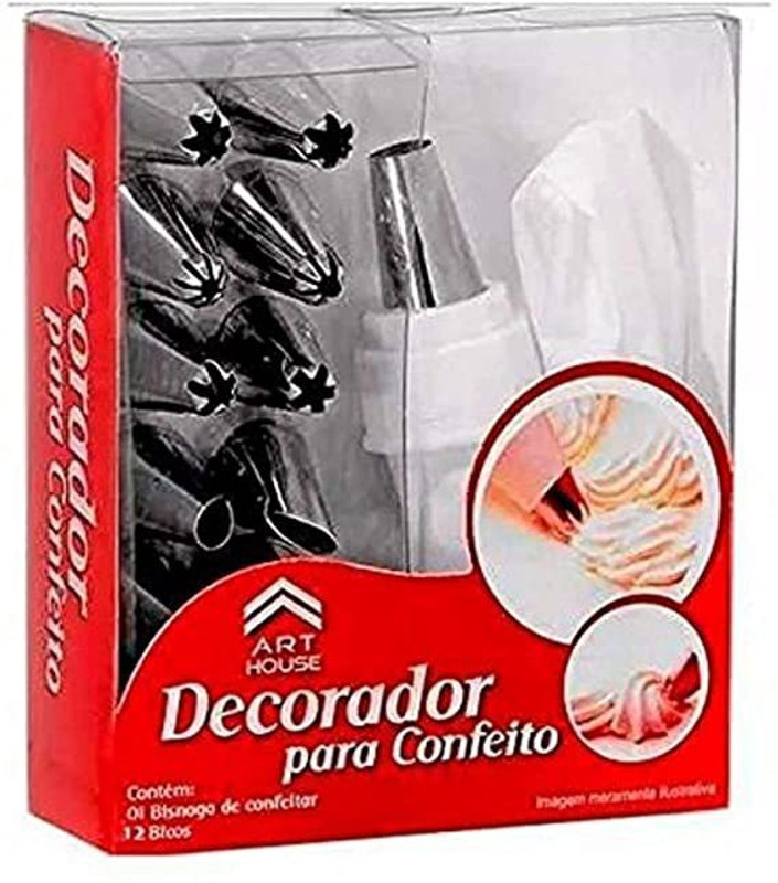 Maks 2F NOZZLE Stainless Steel Round Icing Nozzle(Silver Pack of 1)