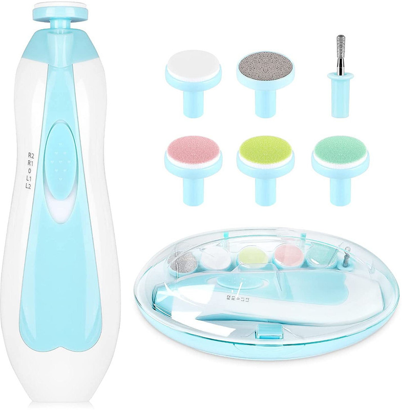 BZILO Baby Nail Trimmer Electric Safe Baby Nail Clippers, Manicure Set