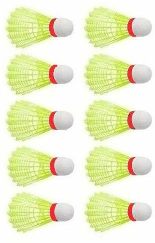 ANITAB Plastic Shuttlecock for Badminton , 10 Pieces Plastic Shuttle - Multicolor(Medium Fast, 78, Pack of 10)
