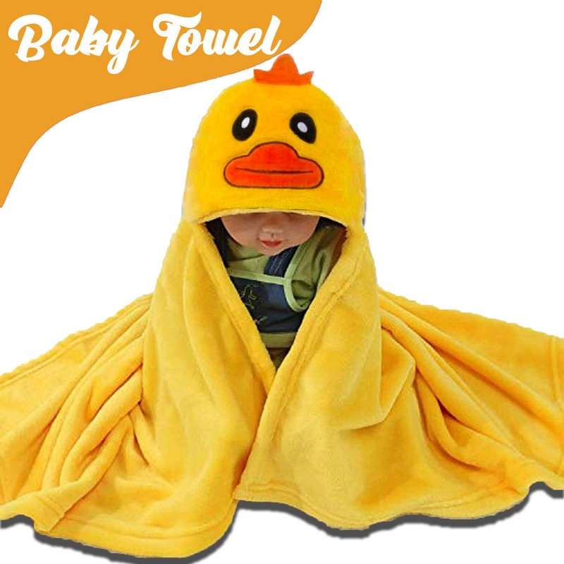 Pandaoriginals Yellow Free Size Bath Robe(1 kids robe, For: Baby Boys & Baby Girls, Yellow)