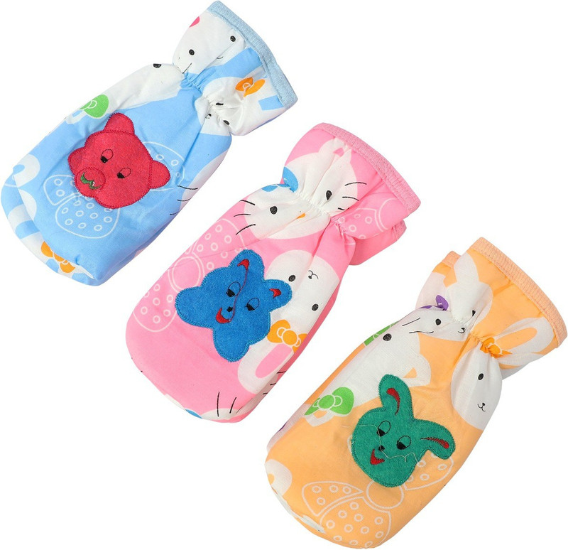 ADRIEL BRINGING JOY New Born Baby feeding bottle covers pack of 3 Soft Plus Stretchable(Multicolor)
