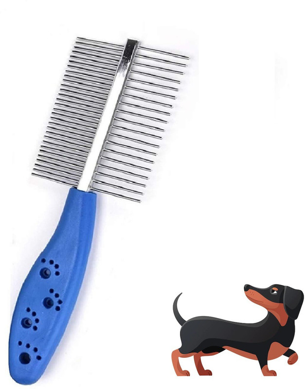 WOOFS Needles Dog Comb Hairbrush Grooming for Small & Medium Dogs Basic Comb for Dog & Cat Basic Comb for  Dog, Cat