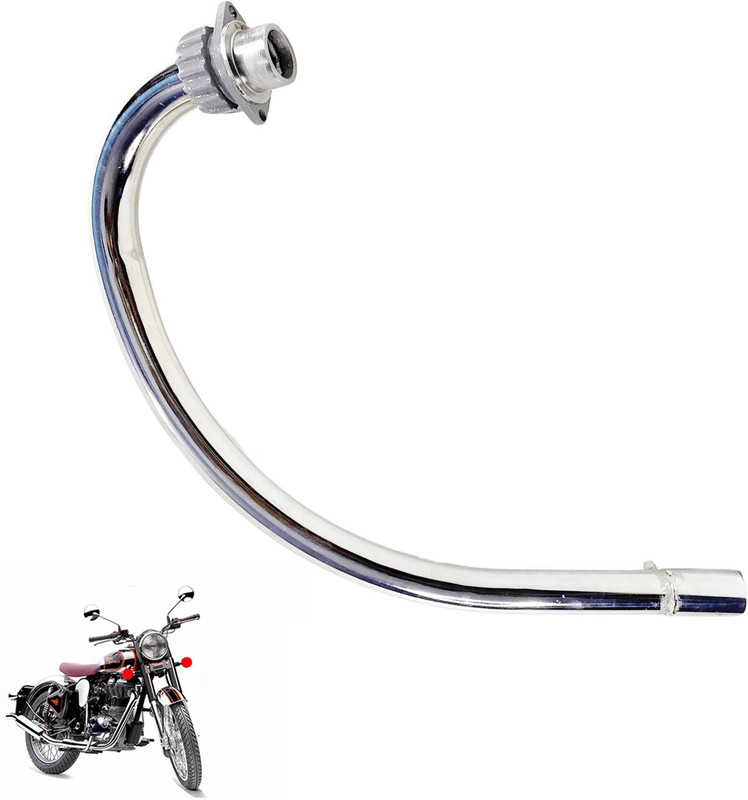 Dhe Best Royal Enfield Classic 350 Full Exhaust System(Mild Steel)