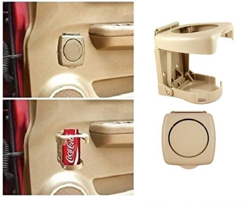SPREADX Stylish Car Glass/ Cup/ Bottle Holder 1pcs Beige Colour for MarutiNexaS-CrossT-1 Car Bottle Holder(Plastic)