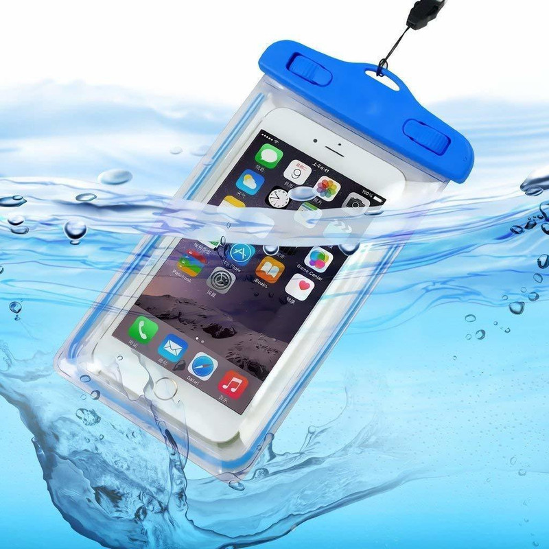 Ipsit Pouch for All Mobile Phones, Swimming Underwater, rain(Transparent, Silicon, Pack of: 1)