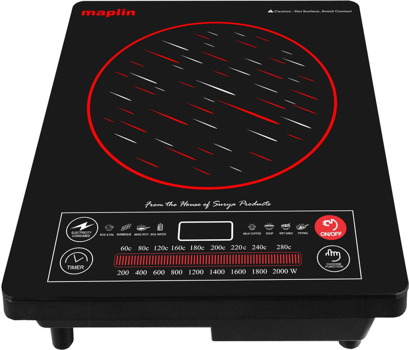 Maplin 2000 W Radiant Cooktop Touch Panel(Black, DZ18-21 Infra Red)