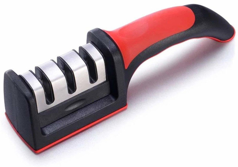ActrovaX Multi Function Kitchen Knife Sharpener Advance 3 Stage Sharpning Tool-X38 Knife Sharpening Steel(Carbon Steel)