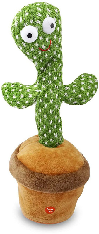 Mamamagru Dancing Cactus Repeats What You Say USB Charging Cable Dancing and Singing Toy(Green)