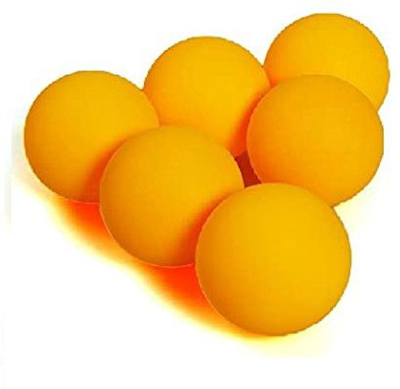 Gmefvr Table Tennis Plastic Ball Pack of 6 Pcs (40+ Ball, Color, White or Yellow) Tennis Ball(Standard, Pack of 6)