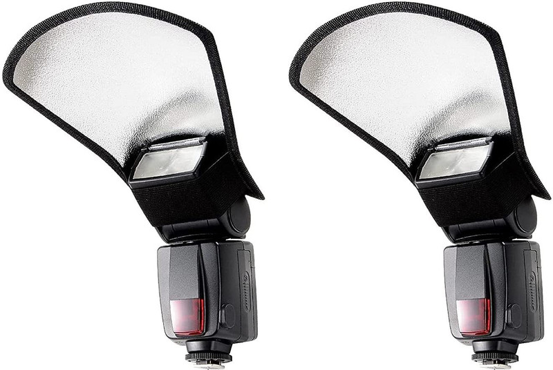 amblic Silver White Flash Diffuser Reflector for Flash with Strep for Camera Flash All Type Cameras Diffuser(Grey, Silver)