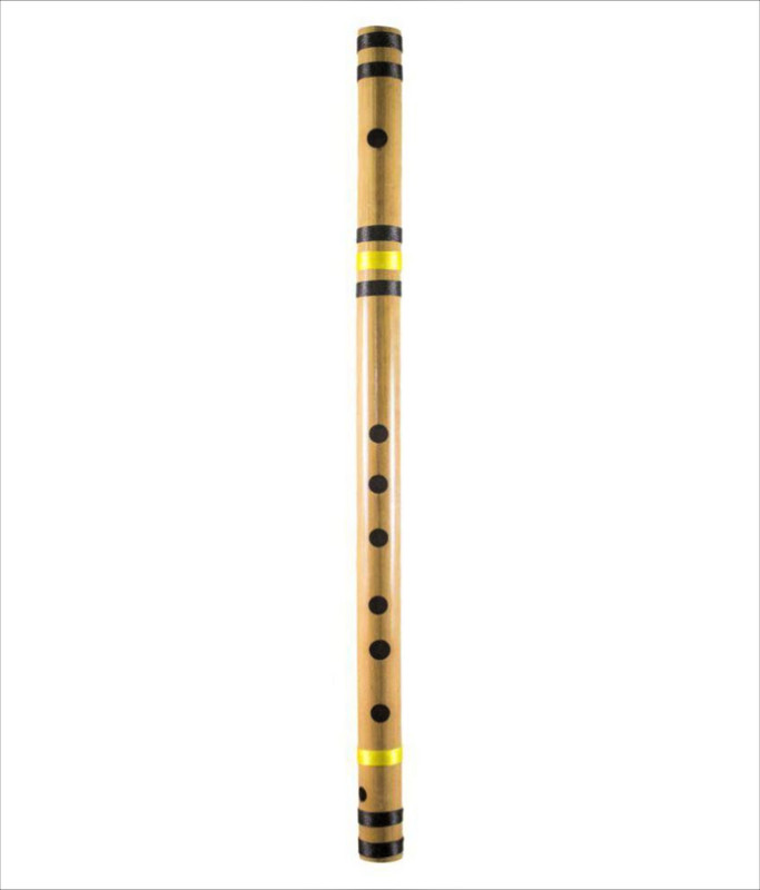 MAGA MART C Natural 7 Hole Right Handed From High Quality Material Bamboo Flute Bamboo Flute(47.5 cm)