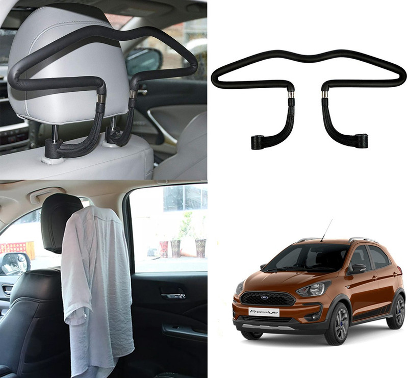 Oshotto Stainless Steel Car Coat Hanger For Ford Freestyle - Black Car Coat Hanger