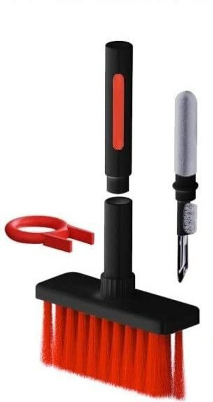 GVJ TRADERS Soft Brush Keyboard Cleaner 5 in 1 Computer Cleaning Tools Kit Corner Gap Duster for Computers, Laptops, Mobiles, Gaming(Soft Brush Keyboard Cleaner 5 in 1 Computer Cleaning Tools Kit Corner Gap Duster)