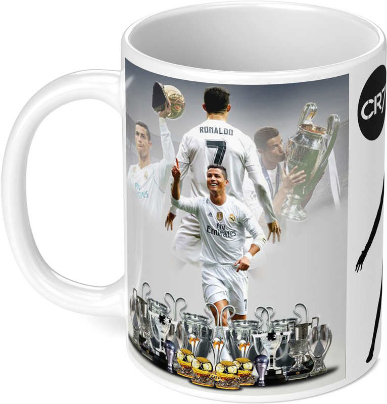 TrendoPrint (NM-29)_Cristiano Ronaldo Cr7 Cup Compatible With Printed Ceramic Coffee Mug(350 ml)