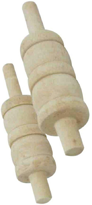 Gmefvr Cricket Stumps Bails Pack of 2 Wooden Natural(Grey)