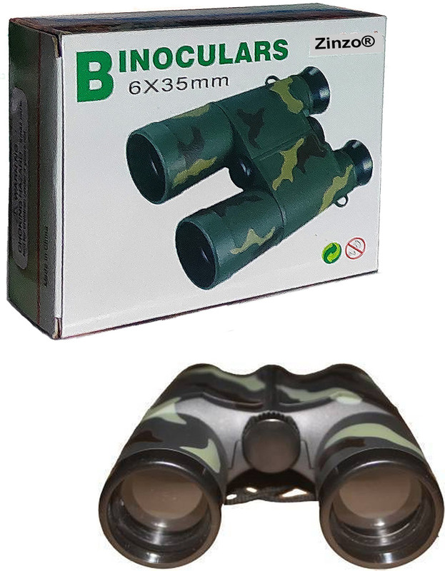 Zinzo 6x35mm Zoom Waterproof/Fog-Proof Roof Prism Polarised HD Professional Binoculars(35 mm , Black)