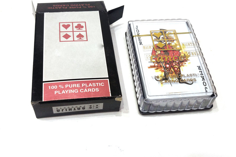 Dabloos Waterproof Playing Cards/ Tash Patti in Plastic Case(Multicolor)