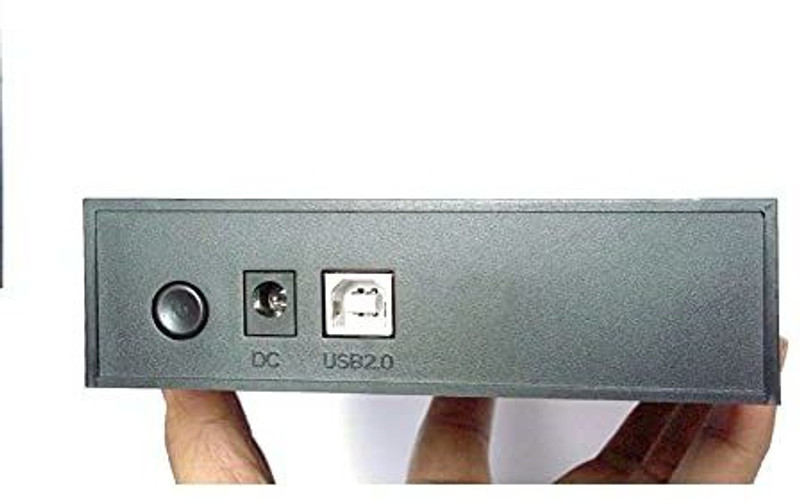TERABYTE 2in1 USB 2.0 External Hard Drive Casing for 2.5" & 3.5" Sata Hard Drives Dual 3.5 inch Desktop 3.5 Casing(For Computer, Black)