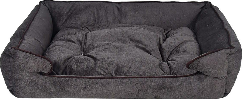 Royals Rore Ultra Soft fabric bed XXL Pet Bed(Black)