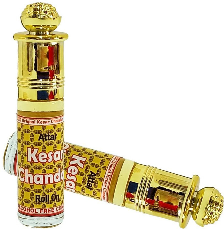 INDRA SUGANDH BHANDAR Kesar Chandan Refresh Your Mind, Original Saffron Sandal Long Lasting Fragrance Herbal Attar(Saffron)