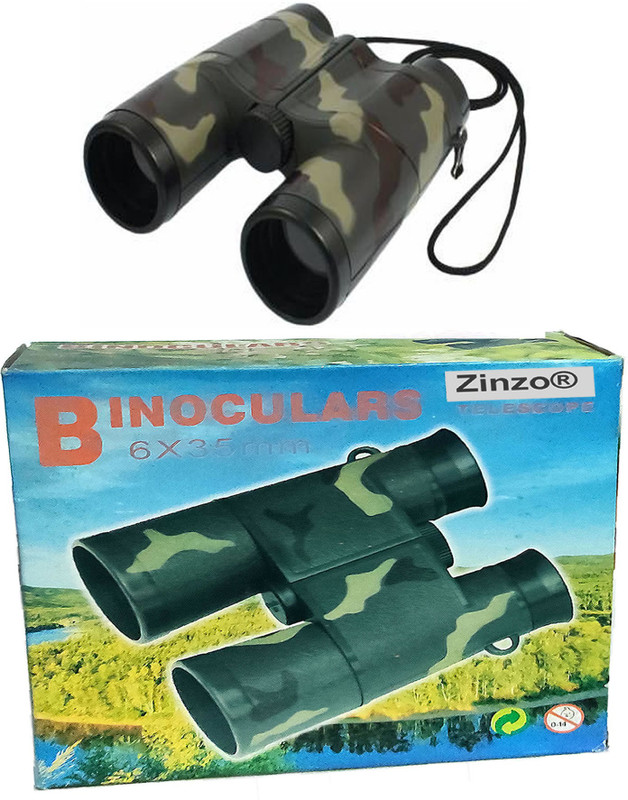 Zinzo HD Kids Binocular Telescope Sports, Hunting, Camping, Bird Watching Binoculars(35 mm , Black)