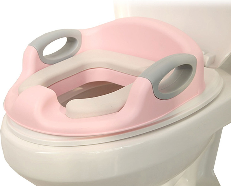 BabyHop Potty Training Seat with Support (Pink) for Baby Boy, Girl with Easy Grip Handle Potty Seat(Pink)