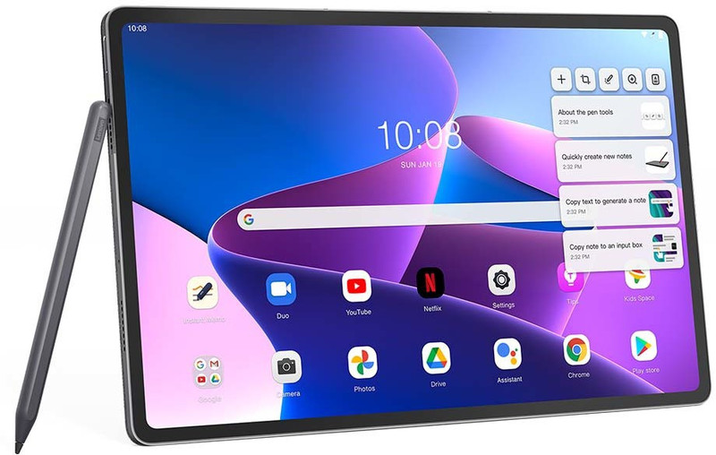 Lenovo Tab P12 Pro 8 GB RAM 256 GB ROM 12.6 inch with Wi-Fi Only Qualcomm Snapdragon 870 octa core Tablet (Storm Grey)