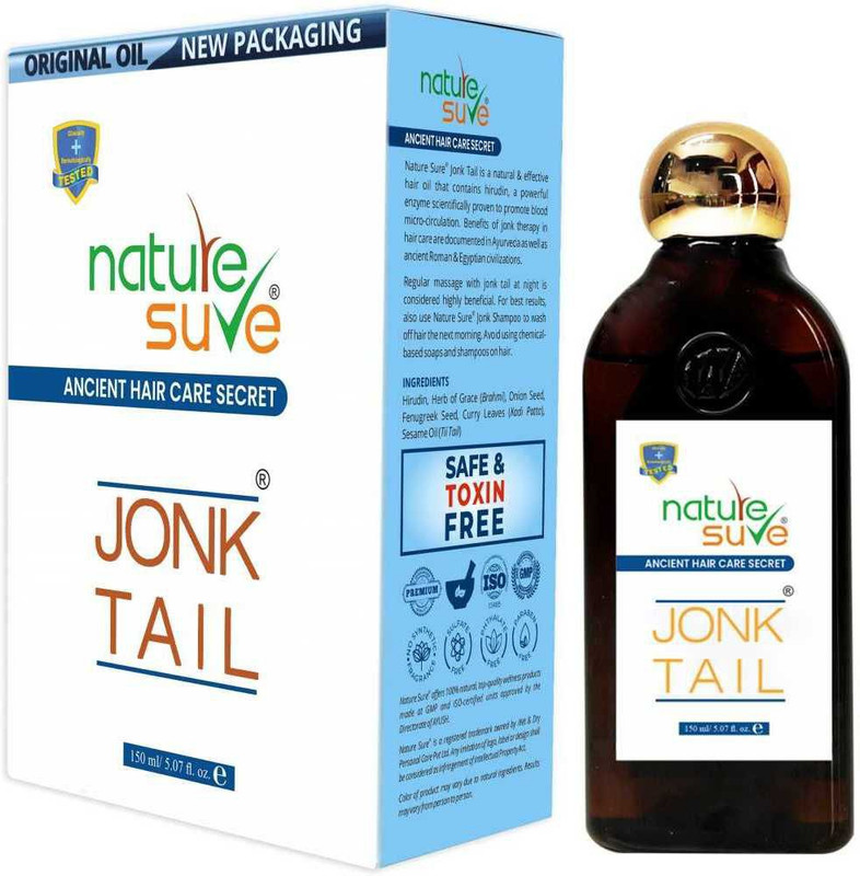 Nature Sure Jonk Tail Hair Oil for Men and Women - 1 Pack (150 ml) Hair Oil(150 ml)