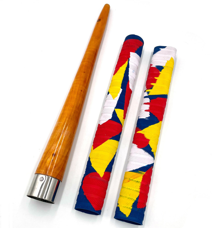 SIXTEEN Two Super Cricket Bat Grips And One Wooden Grip Cone (pack of 3) Super Tacky(Multicolor, Pack of 3)