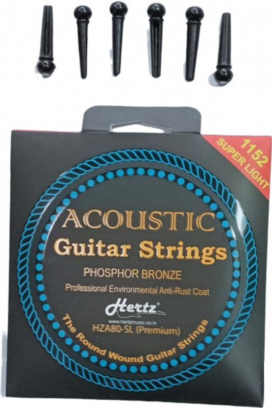 Ziko Acoustic BRIDGE PIN 6 Guitar String(6 Strings)
