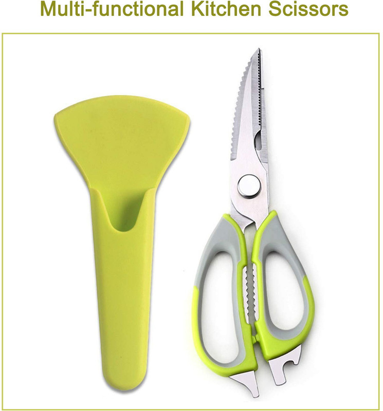 bahulya Broad Blade Fish Cutter Feature Model Scissor Scissors Stainless Steel Fish Scissor(Steel, Multicolor, Pack of 1)