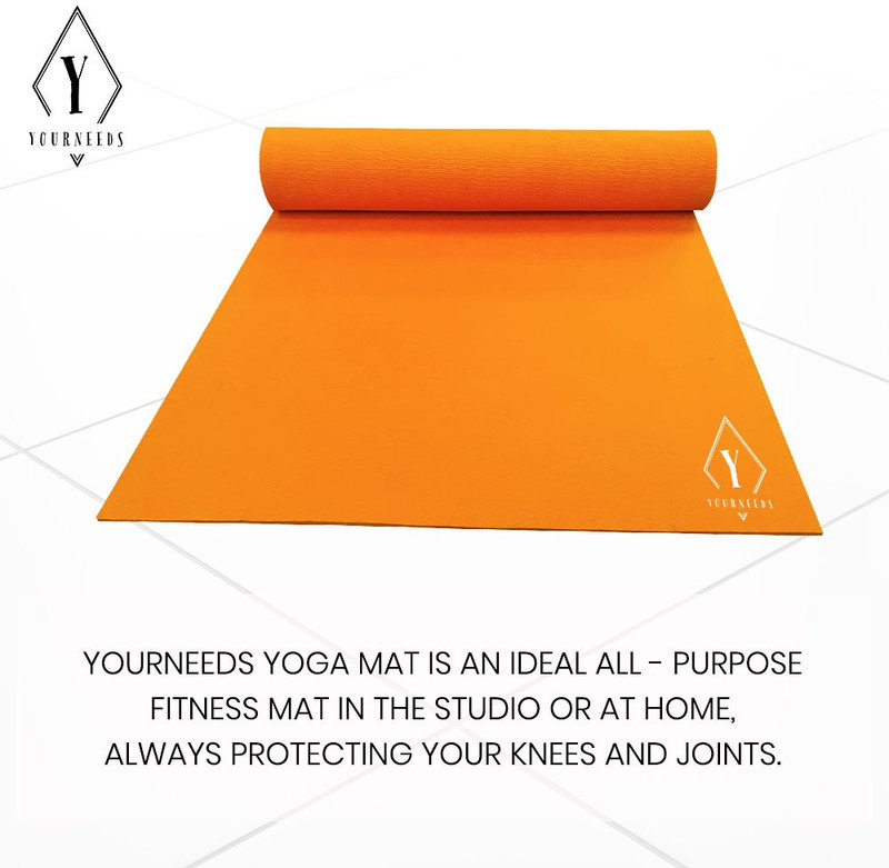 YourNeeds Anti Skid for Gym Workout and Floor Exercise for Men and Women, Boys and Girls, 6 mm Yoga Mat