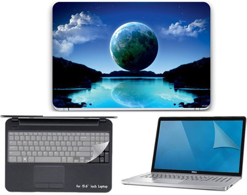 Lonaar 4IN1 Vinyl Decal Laptop Skin Combo With Screen Guard, Key Guard & Case 3313 Combo Set(Multicolor)