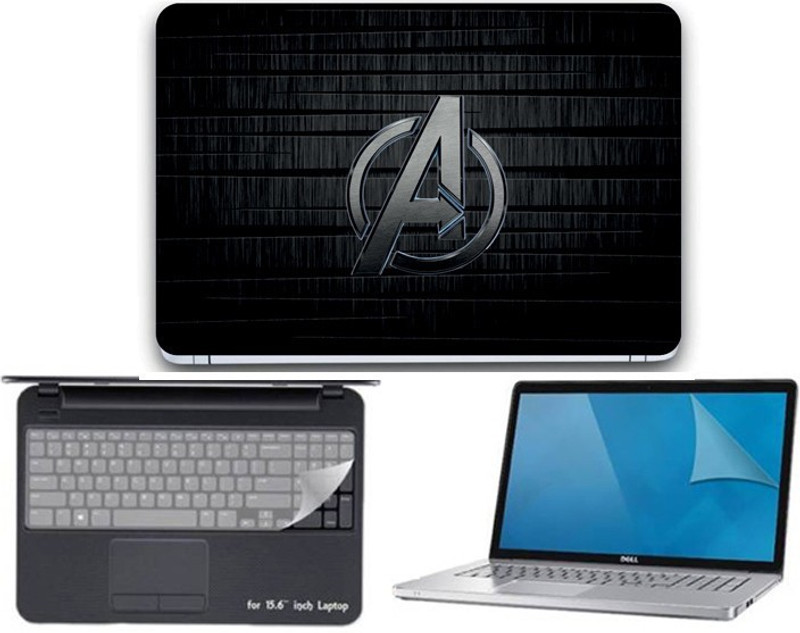 I-Birds Enterprises 3 IN 1 Laptop Skin, Key Guard & Screen Protector For 15.6 inch Laptop combo-3364 Combo Set(Multicolor)