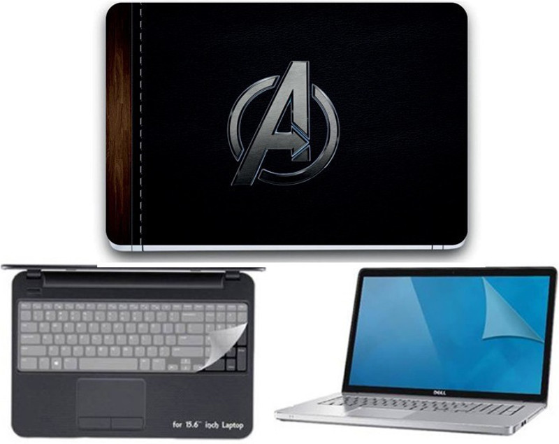 I-Birds Enterprises ® 4 IN 1 Laptop Skin, Key Guard & Screen Protector For 15.6 inch Laptop - 3432 Combo Set(Multicolor)