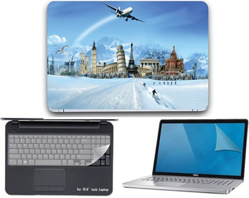 Lonaar 3IN1 Vinyl Decal Laptop Skin Sticker Combo With Screen Guard & Key Guard (3533) Combo Set(Multicolor)