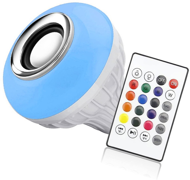 Zohlo LED Wireless Bluetooth Bulb Light Speaker 12W RGB Smart Music Play Lamp +Remote Smart Bulb
