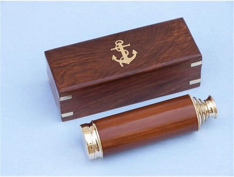 KANULIGHTS Old Modern Handicrafts Handheld Telescope in Wood Box Catadioptric Telescope(Manual Tracking)