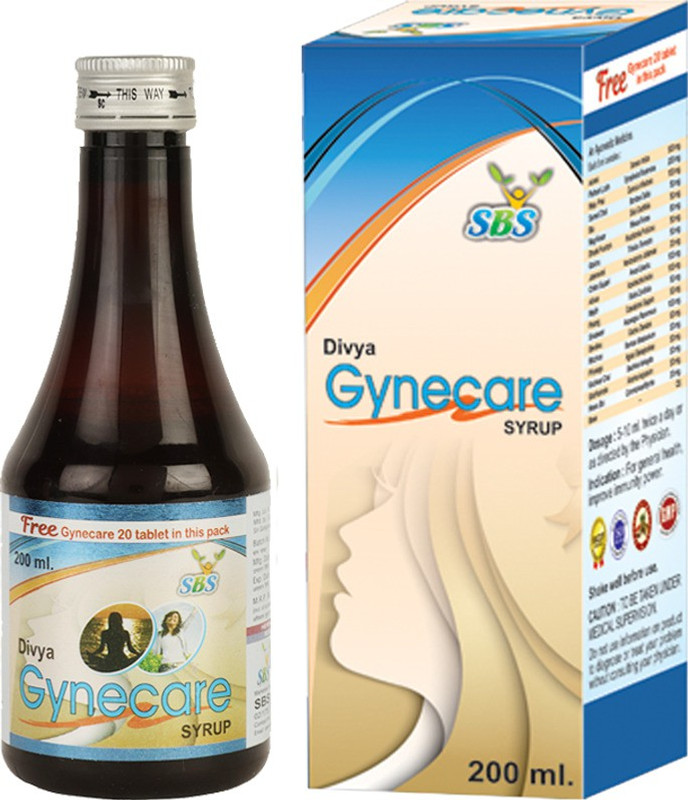 SBS Herbal Divya Gyne Care Syrup - syrup For Women, Stops Irregular periods, Heavy Bleeding(200 ml)