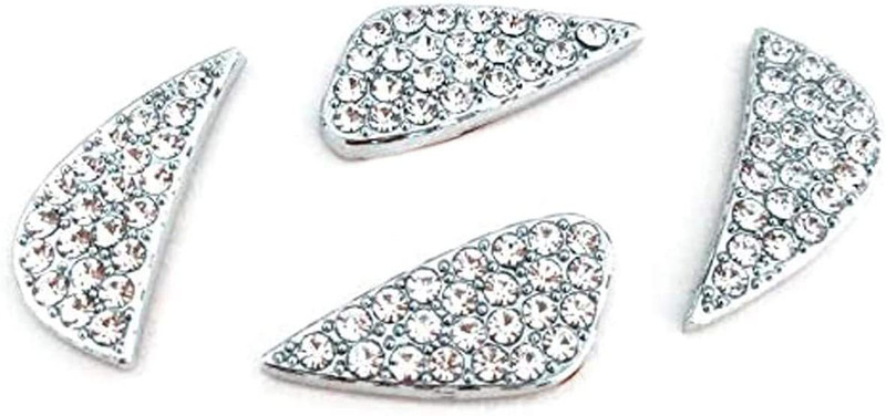 QAWACHH Steering Crystal Logo Caps Compatible for Hyundai Crystal Bling Steering Wheel Car Dashboard Cover(HYUNDAI Accent)