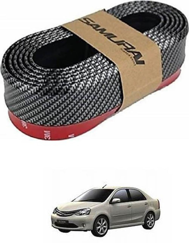 FKOK Plastic Car Door Guard(Multicolor, Pack of 1, Toyota, Etios)