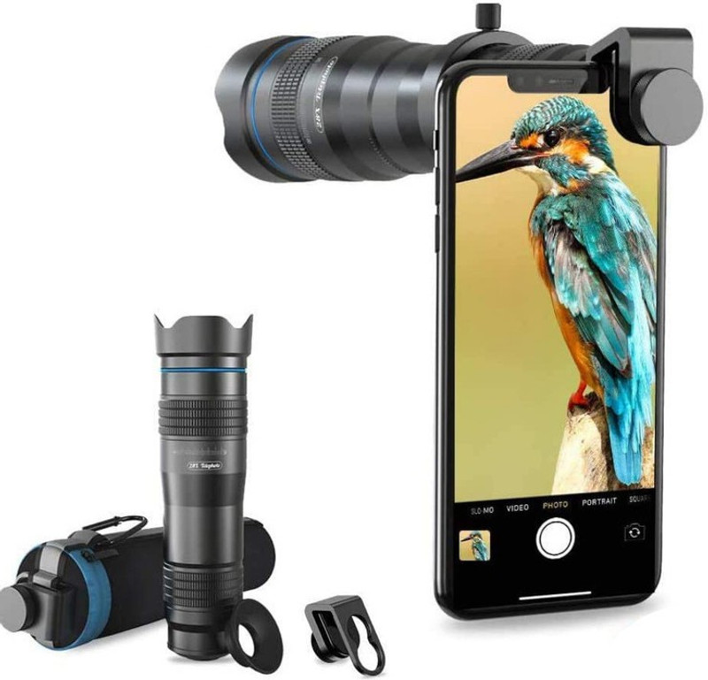 TechKing Universal 4K HD 28X Zoom Mobile Phone Monocular Telescope Lens Mobile Phone Lens