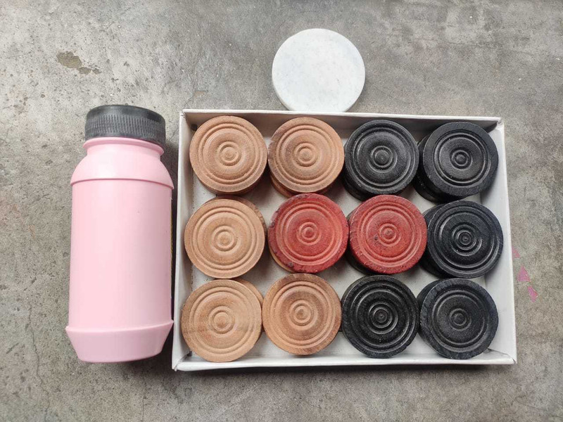 Hyper Carrom Coin Set of 24 coins with Stricker And Powder Board Game Carrom Pawns Carrom Pawns(Pack of 22)