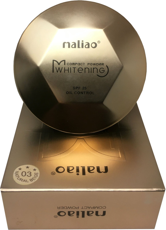 maliao Whitening Oil-Free Long-Lasting Compact Powder Compact(WHITE IVORY, 20 g)